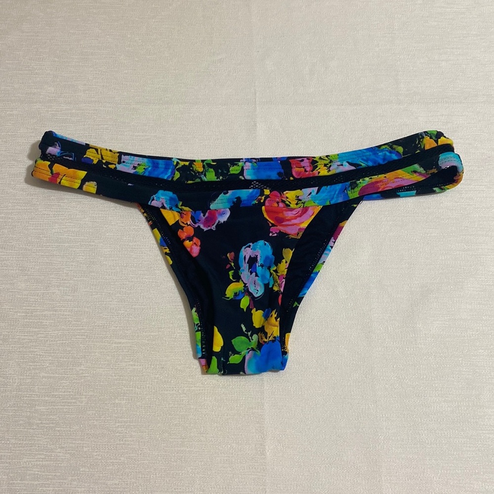 PILYQ Women's Samba Banded Mesh Teeny Bikini Bottom SAM-253T